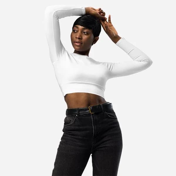 Crop top with print - productafbeelding 11