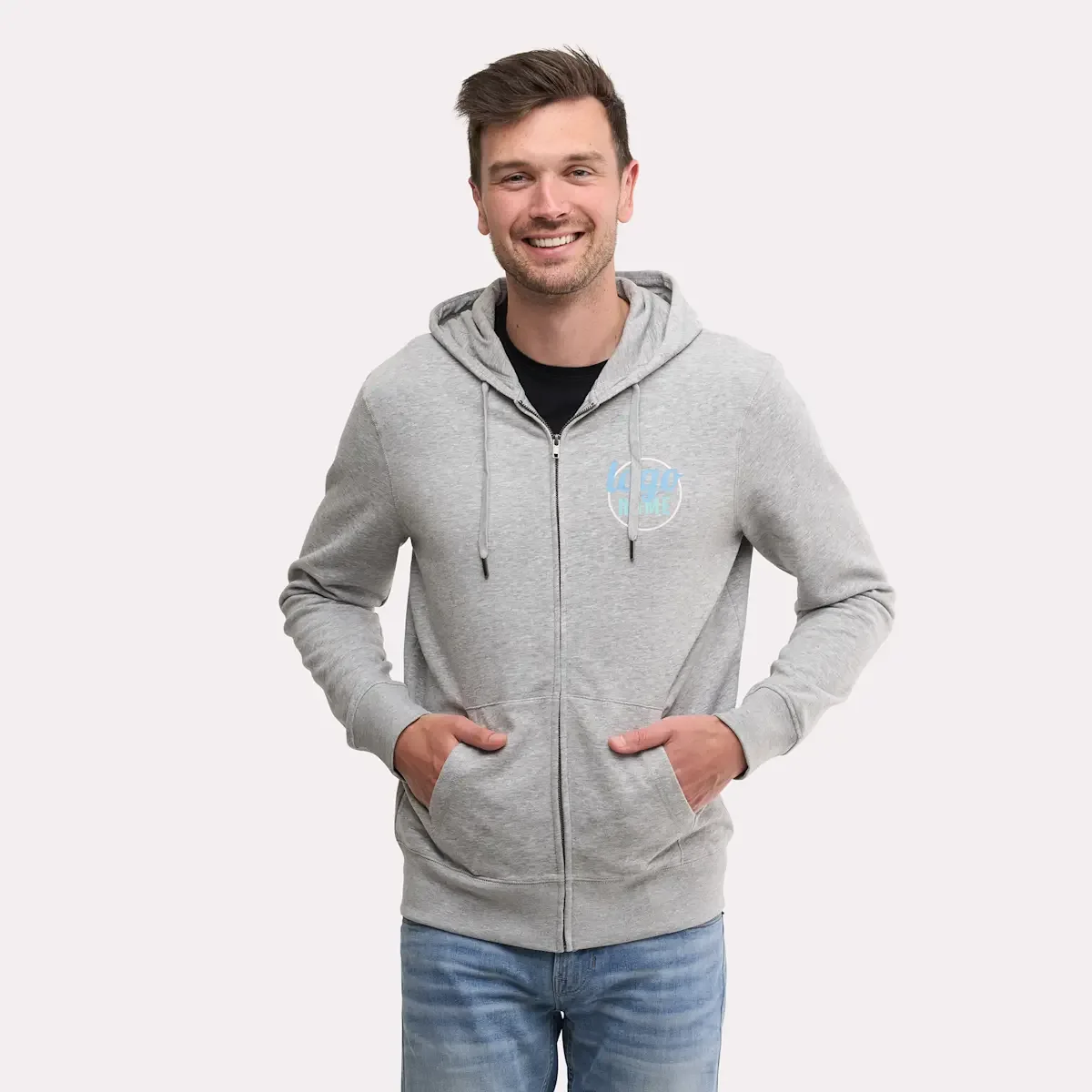 Hoodie B&C King/Queen Zipped - productafbeelding 1