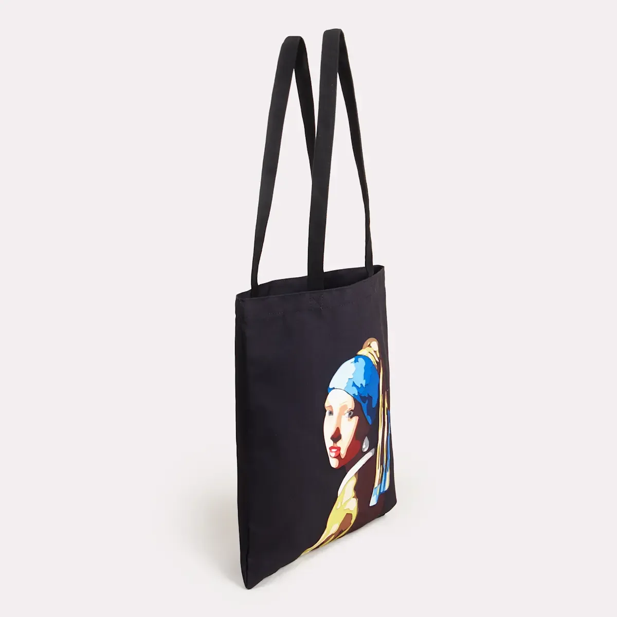 Katoenen tas met all-over bedrukking