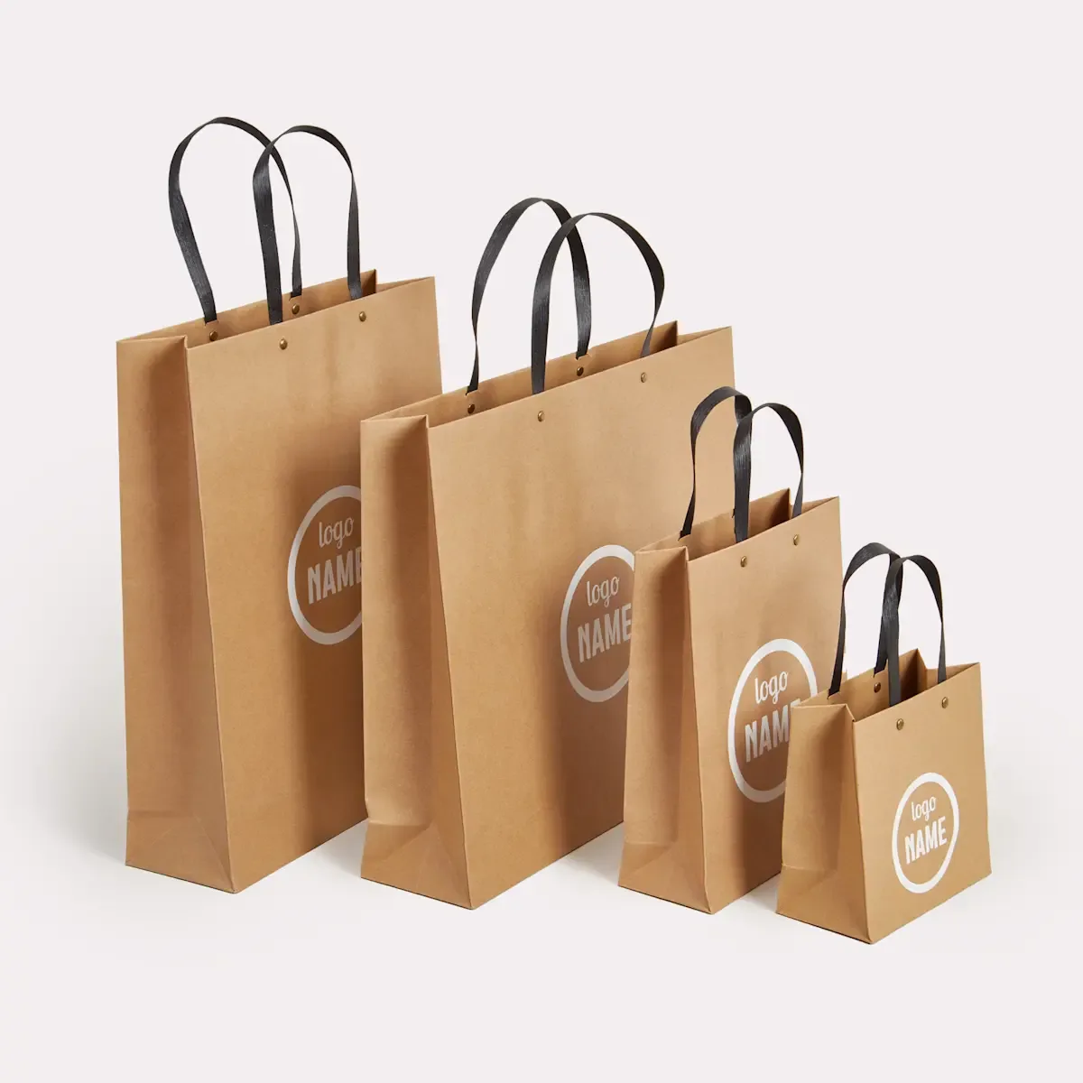 Sacs en papier luxe recyclé avec clous - productafbeelding 1