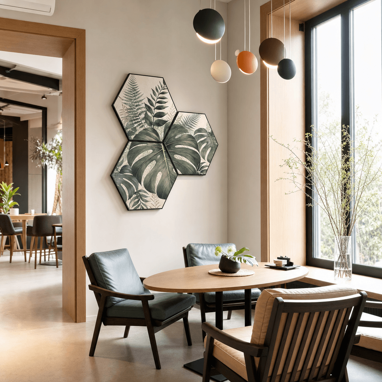 Akustische Hexagon-Paneele mit eigenem Druck - productafbeelding 1