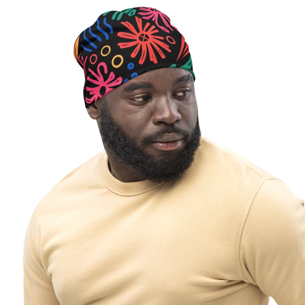 All-over print beanie