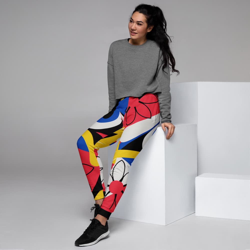 Dames joggingbroek met all-over print – eigen design op maat