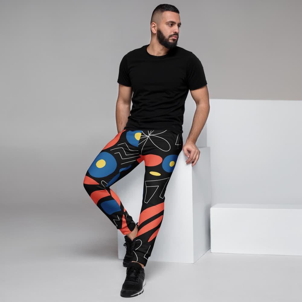 Heren joggingbroek met all-over print