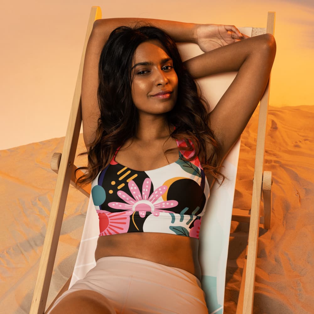 Sport-bh met all-over print
