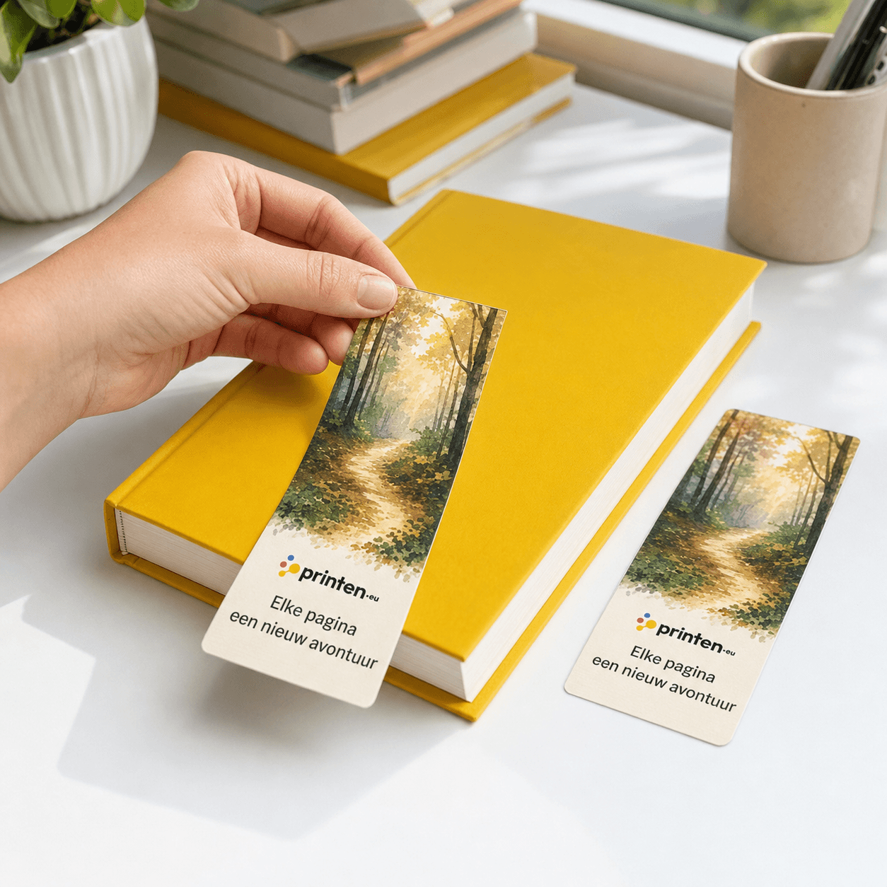 Lesezeichen bedrucken mit eigenem Design - productafbeelding 1