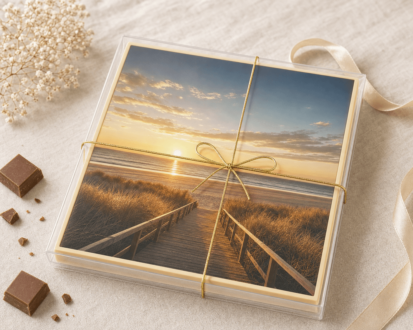 Photo on an A4 chocolate slab - productafbeelding 1