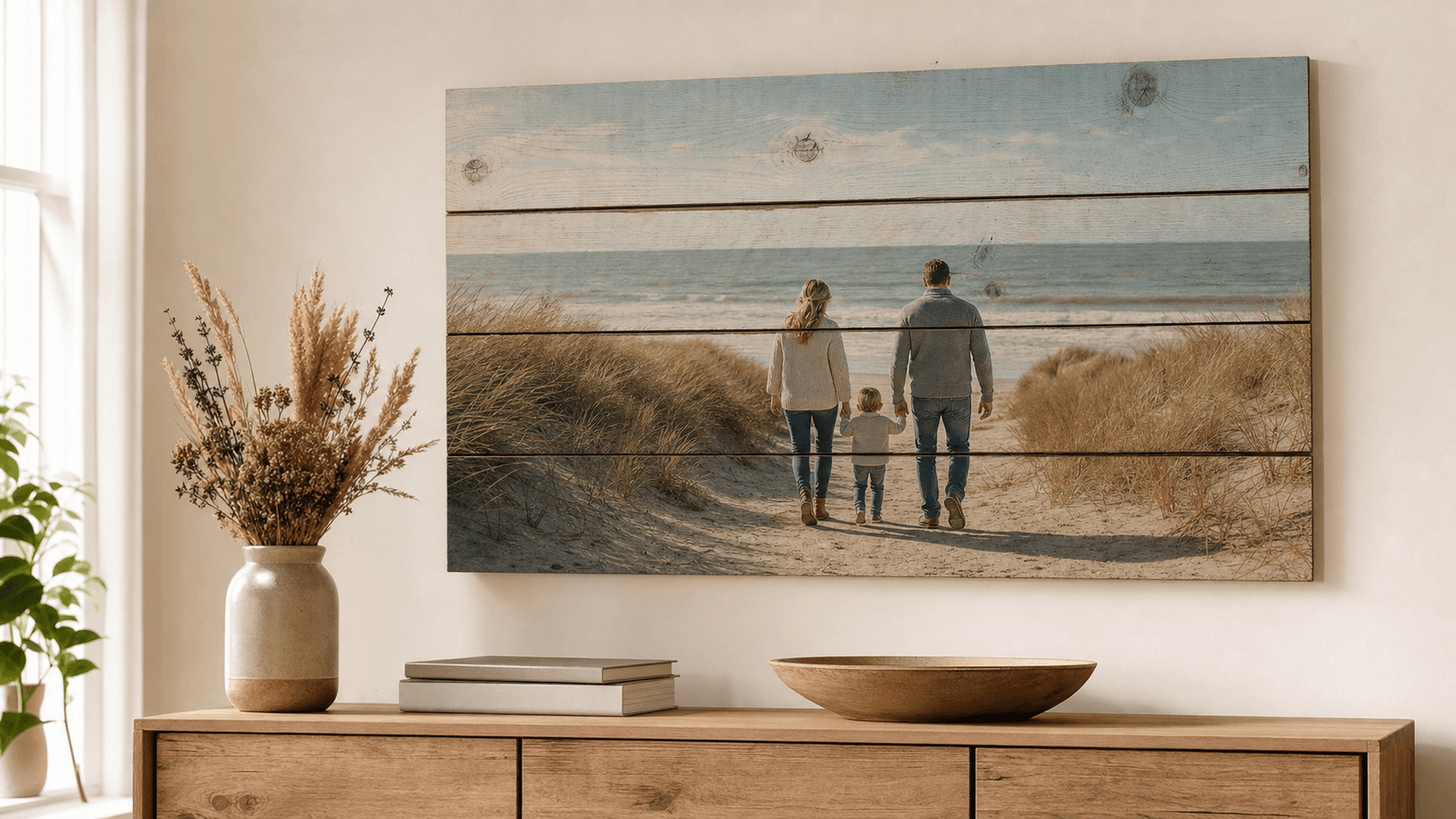 Foto op steigerhout - productafbeelding 1