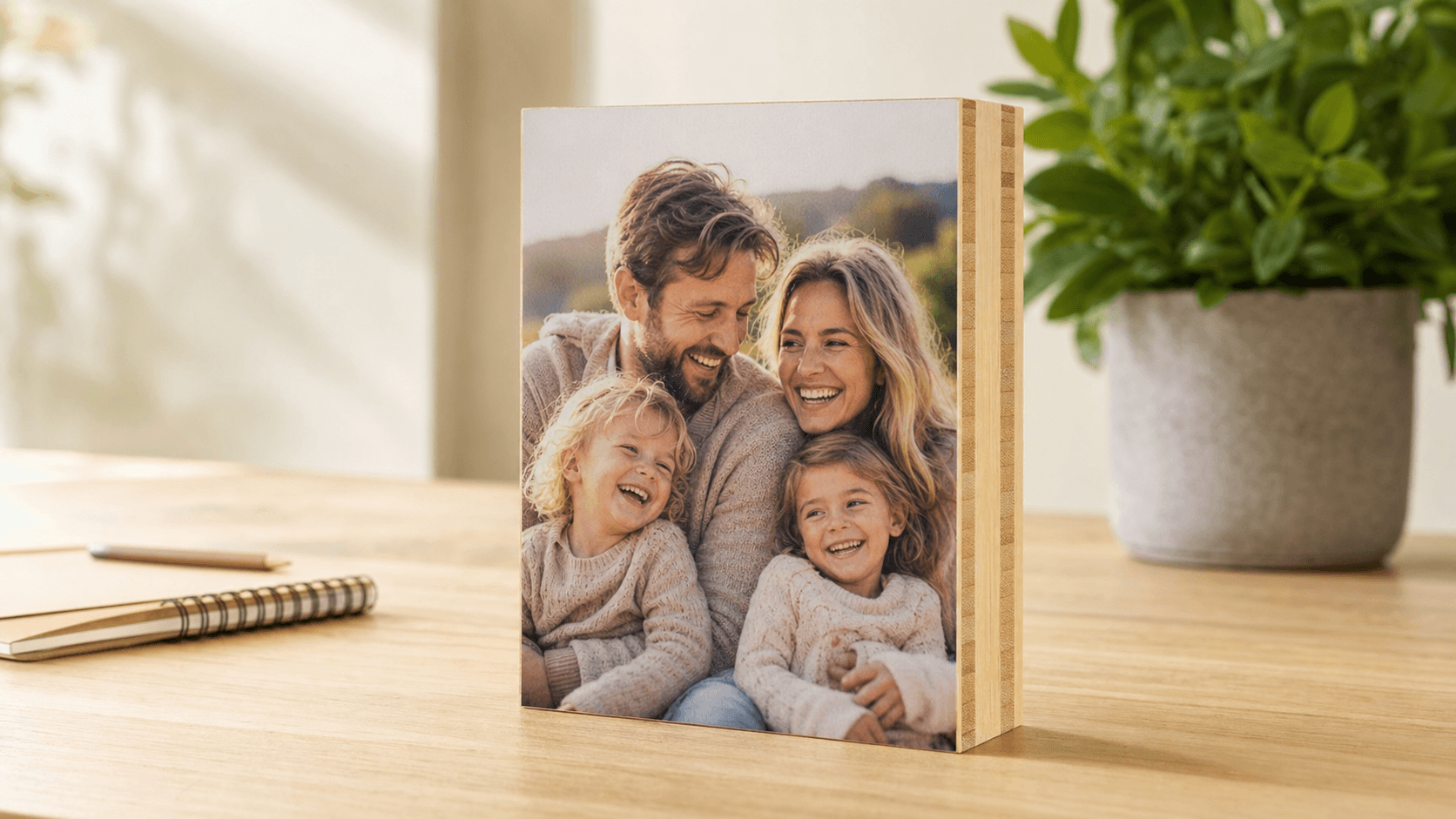 Fotoblok van bamboe - productafbeelding 1