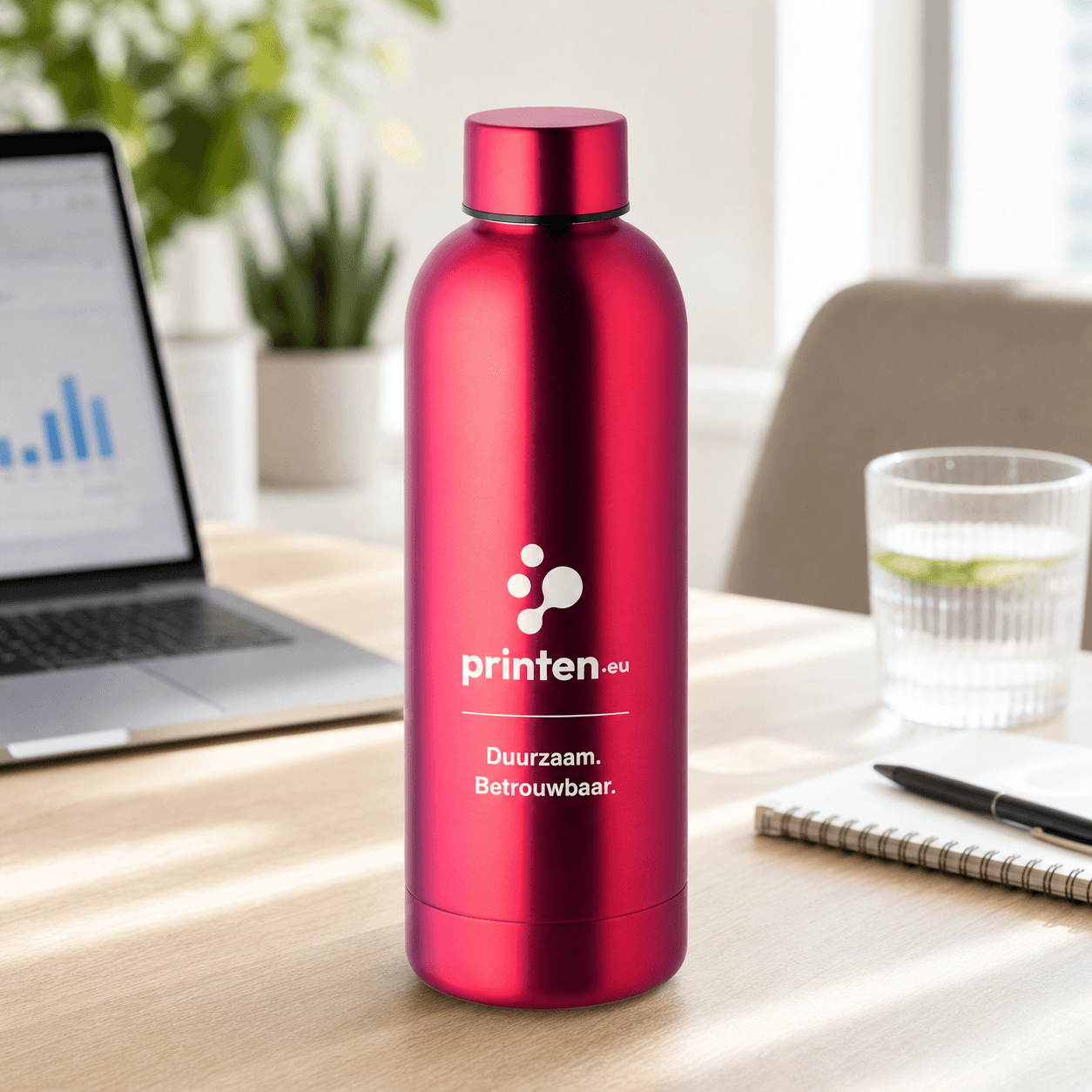 Gerecyclede RVS isoleerfles 500 ml bedrukken - productafbeelding 1