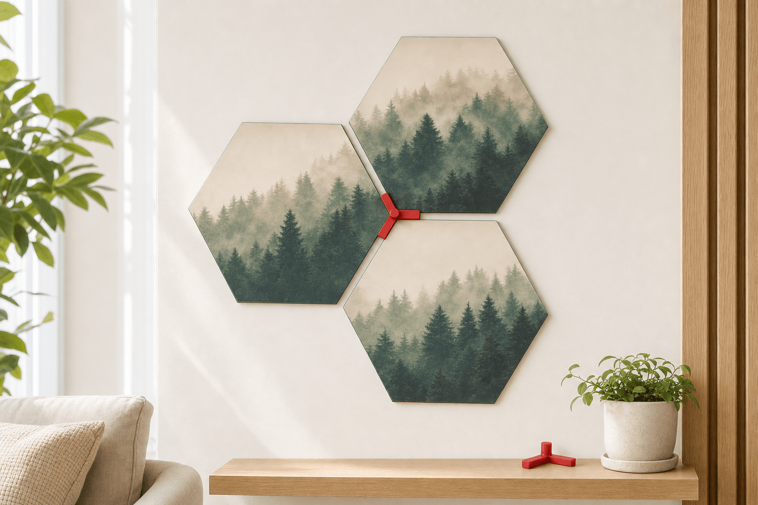 Hexagon-Abstandshalter für Hexagon-Paneele - productafbeelding 1