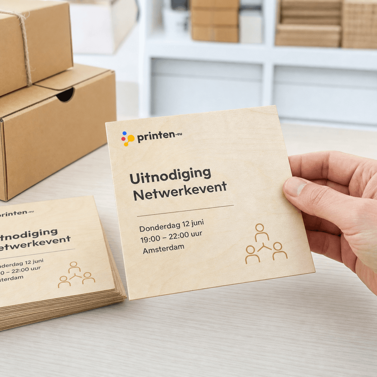 Wooden cards - productafbeelding 1