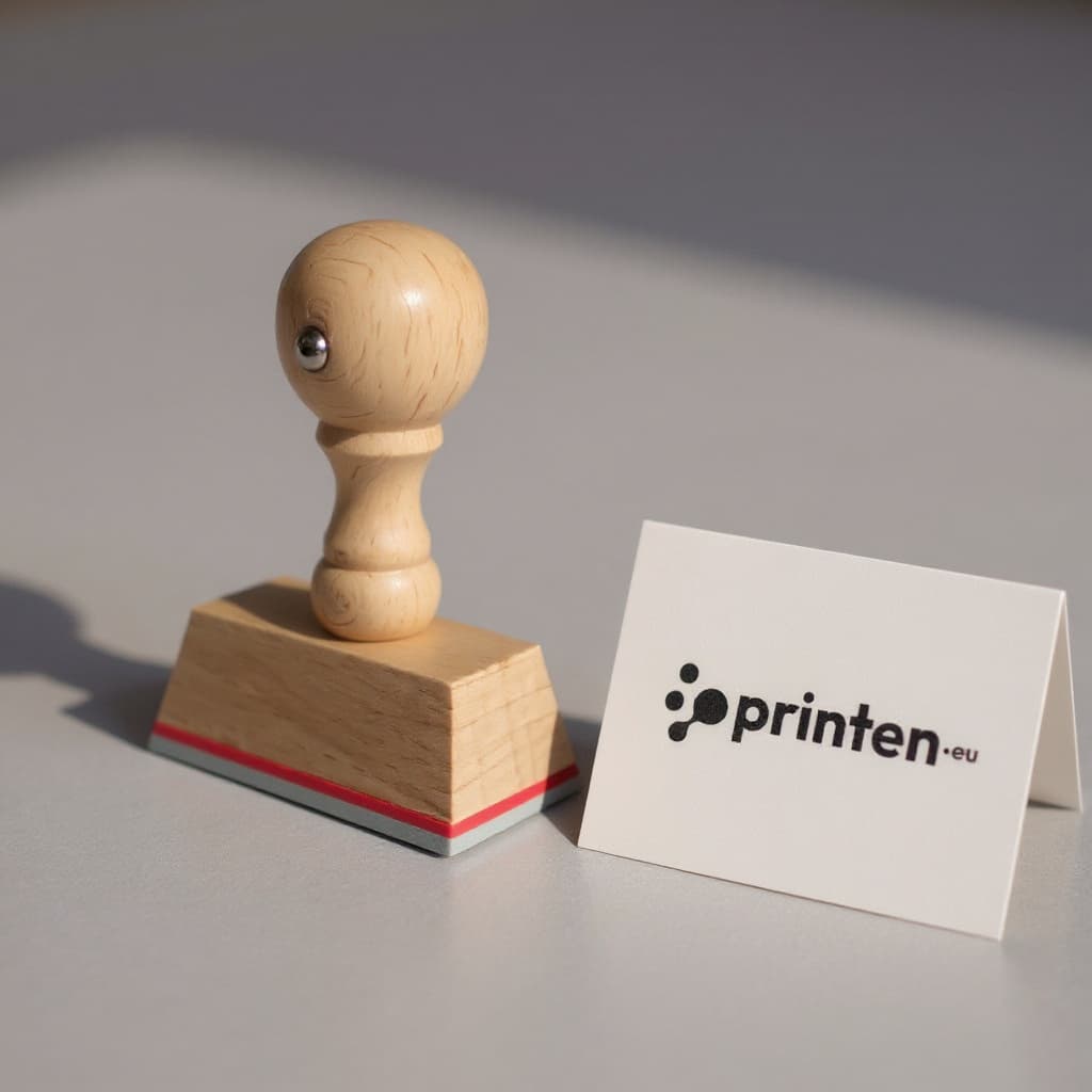 Holzstempel mit eigenem Logo - productafbeelding 1