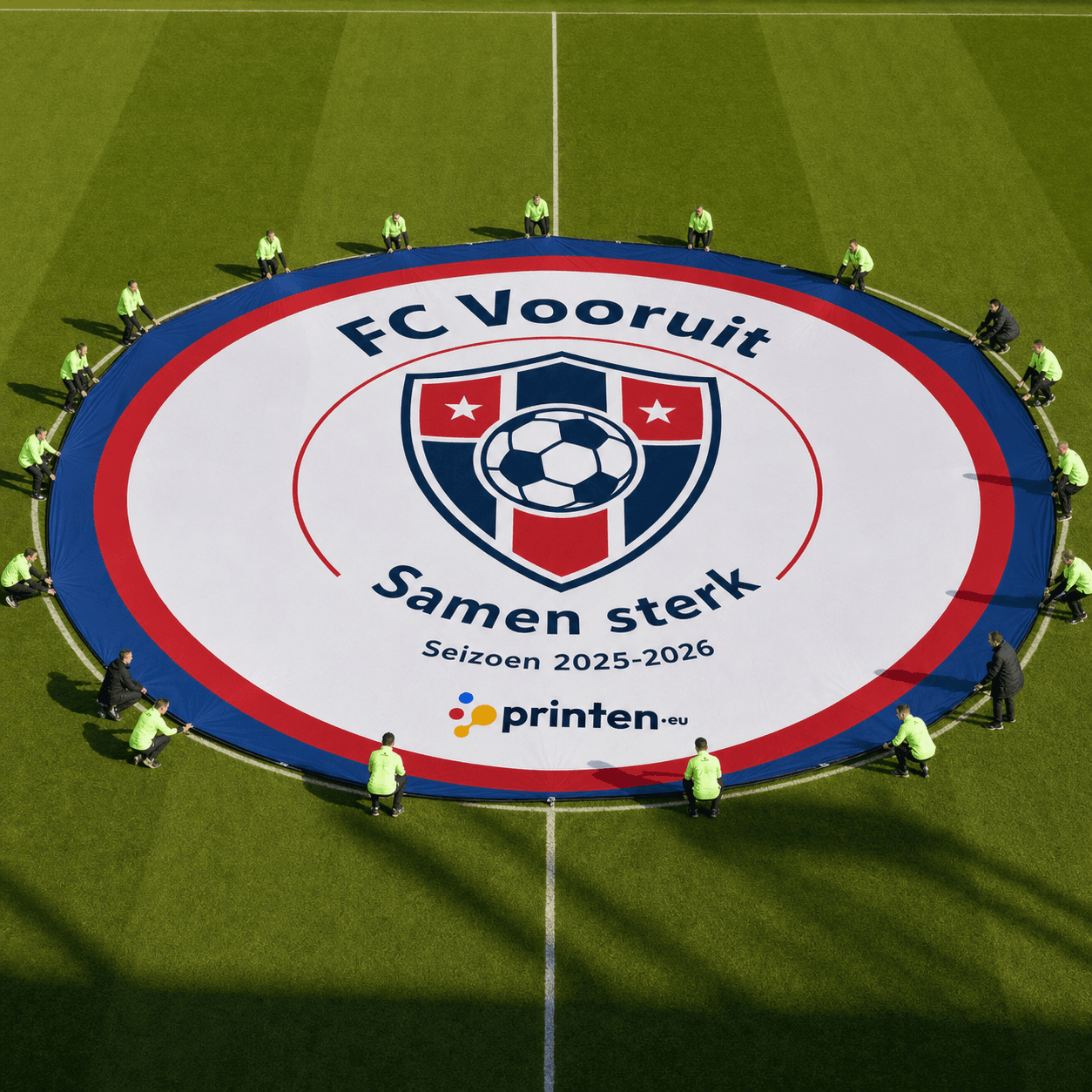 Custom printed centre circle cloth