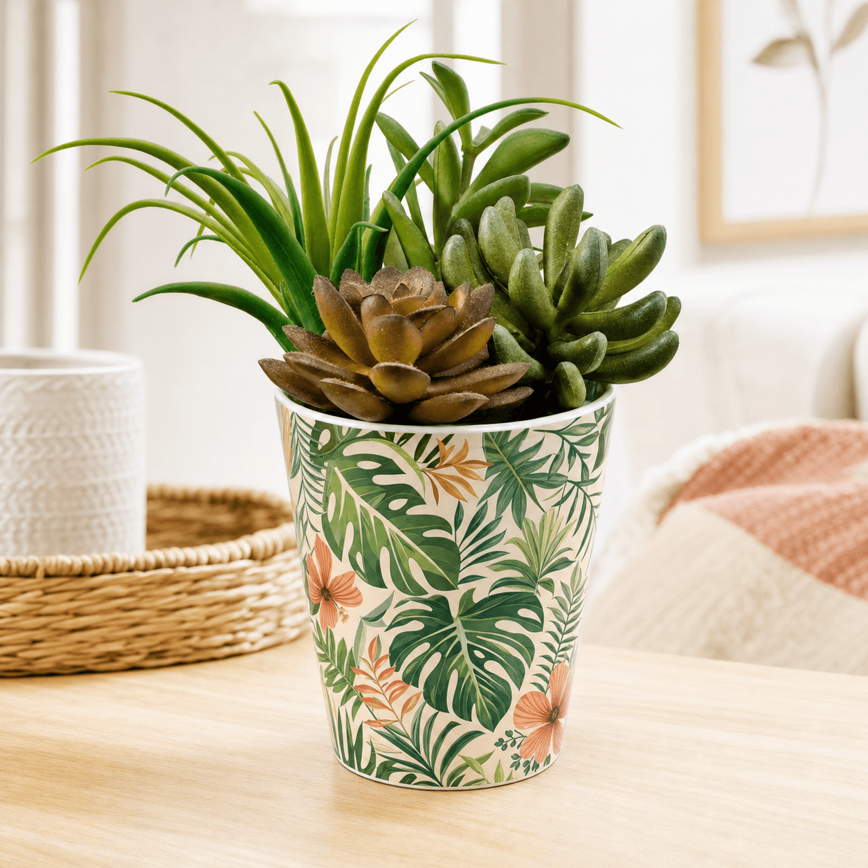 Custom printed plant pot with your design - productafbeelding 1