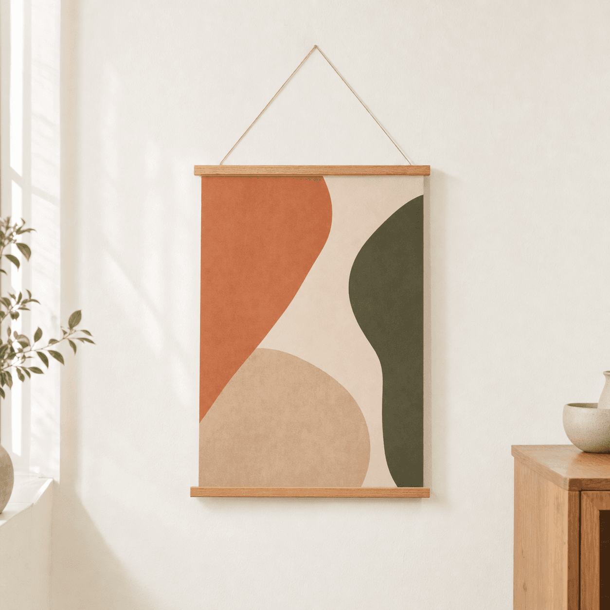 Porte-affiche magnétique en chêne - productafbeelding 1
