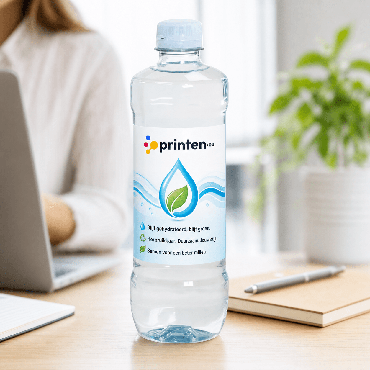 rPET water bottles 500ml - productafbeelding 1
