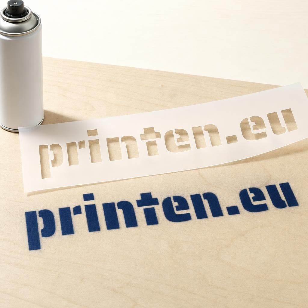 Schablone nach Maß mit eigenem Text oder Logo - productafbeelding 1