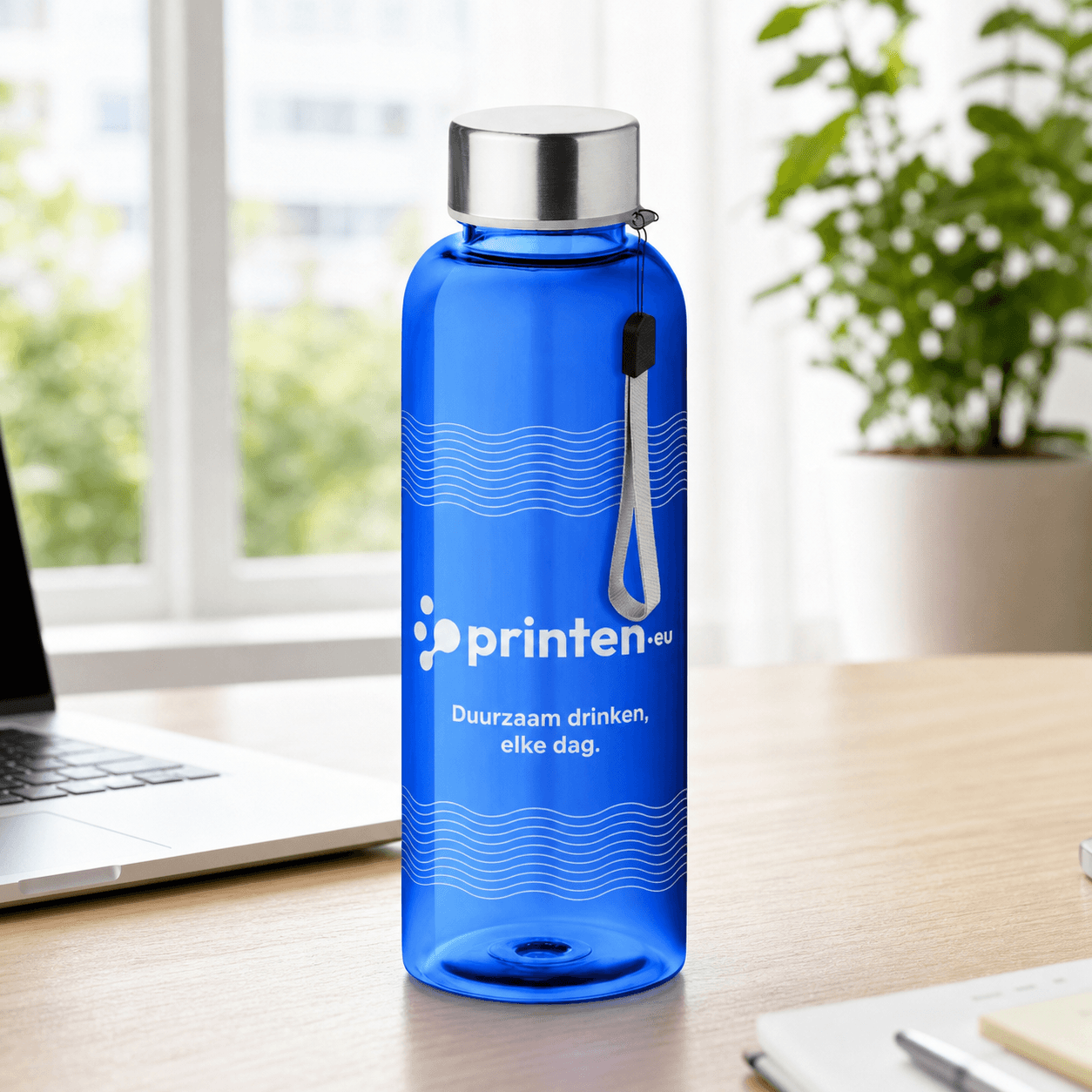 Tritan drinkfles 500 ml met RVS dop bedrukken