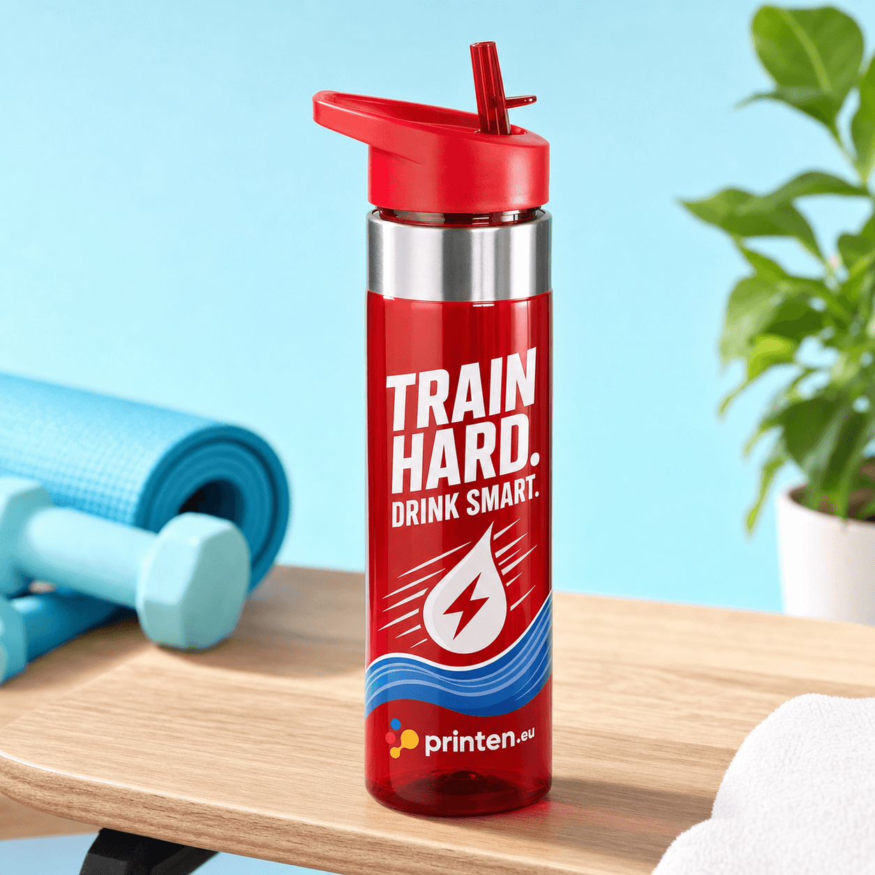 Tritan mit Edelstahlhalm - productafbeelding 1