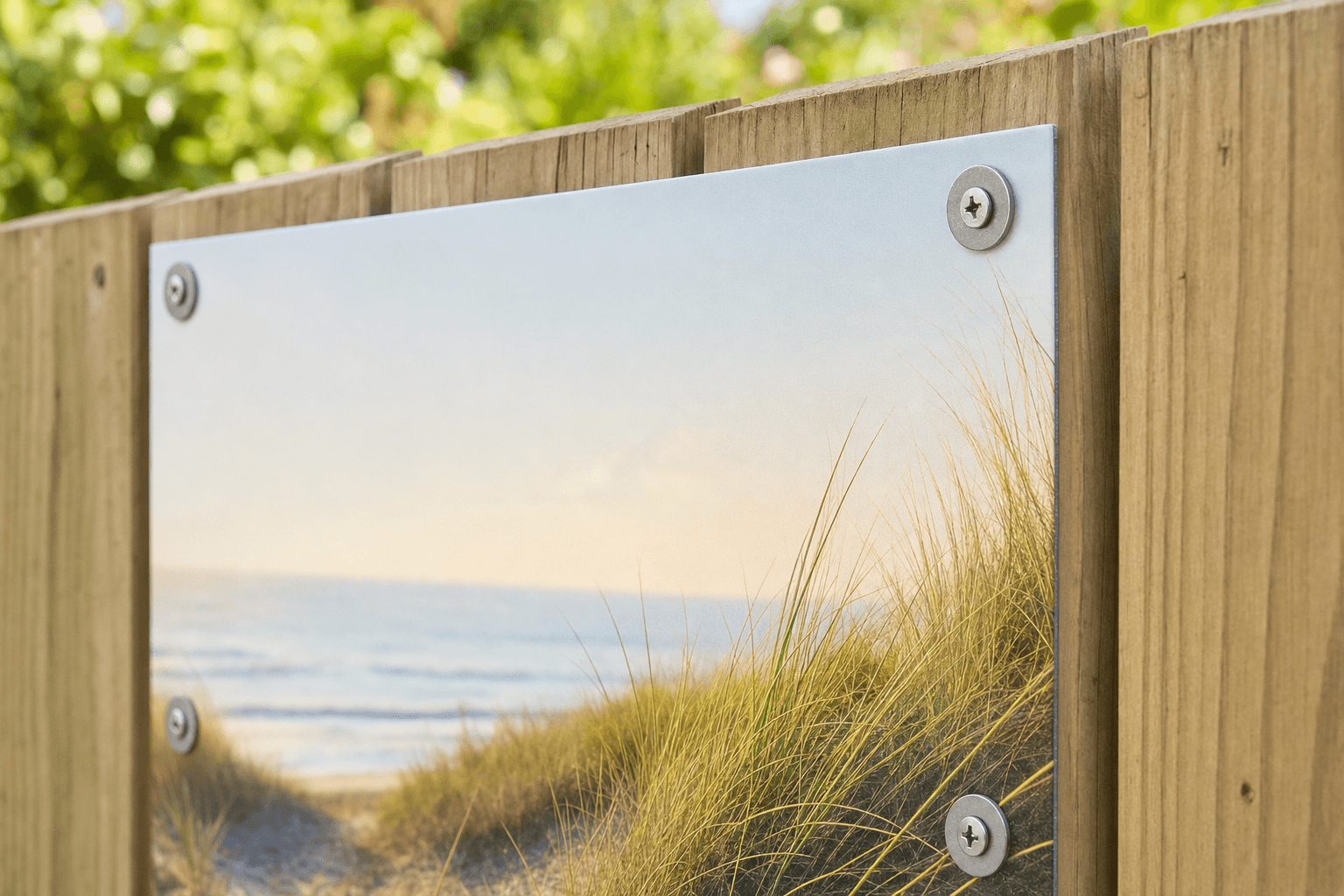 Kit de fixation poster de jardin inox (4 pcs)