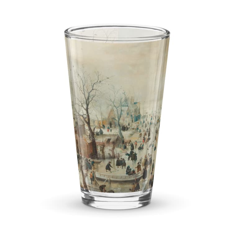 Pintglas met print